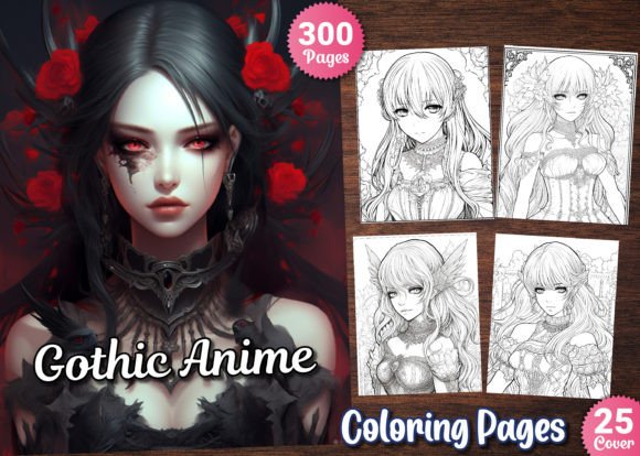 300 Gothic Anime Coloring Pages for KDP: A Smart, Scalable Asset for Creative Entrepreneurs