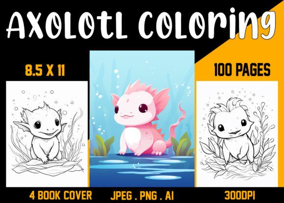 Axolotl Coloring Book 03