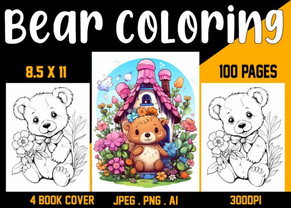 Bear Coloring Book 02