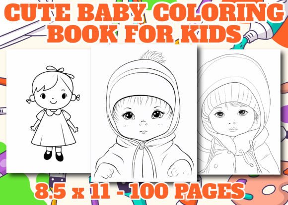 Cute Baby Coloring Pages for Kids