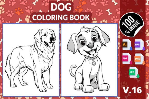 Cute Dog Coloring Pages for Kids V16: A Smart, Scalable Digital Asset for Creators and Educators