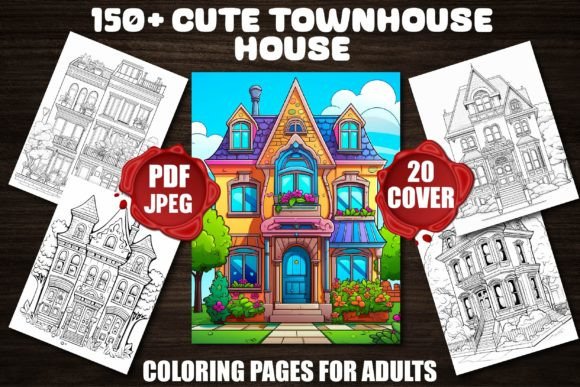 Cute Town House Coloring Pages: A Thoughtful Creative Escape for Modern Adults
