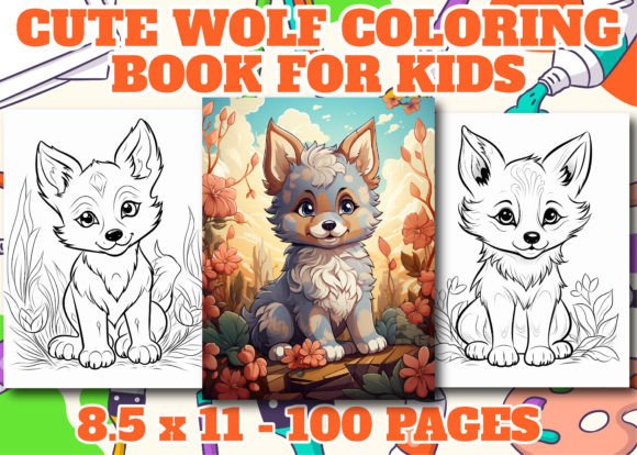 Cute Wolf Coloring Pages