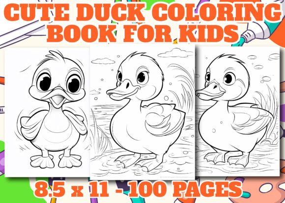 Duck Coloring Pages for Kids