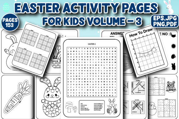 Easter Activity Book for Kids Volume – 3