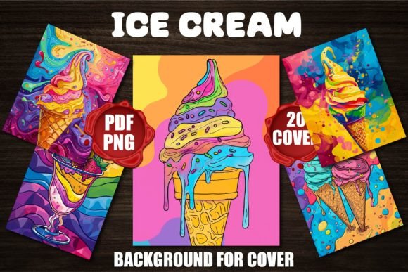 Ice Cream Backgrounds for Covers: Sweetening the Creative Economy with Purpose-Driven Design