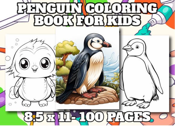 Penguin Coloring Book for Kids