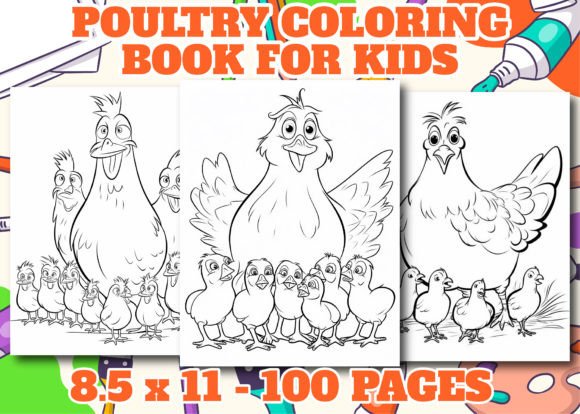 Poultry Coloring Pages for Kids